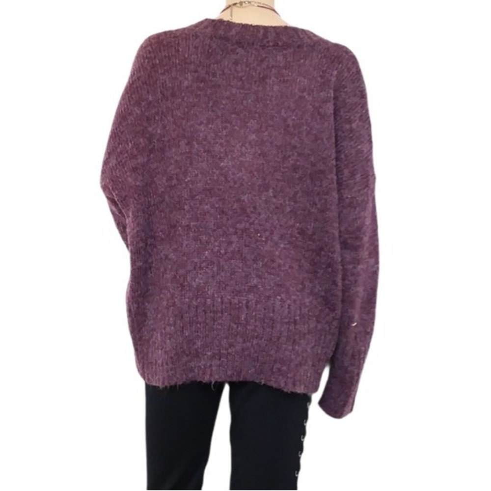 Abound Burgundy V Neck Sweater - Picture 3 of 4